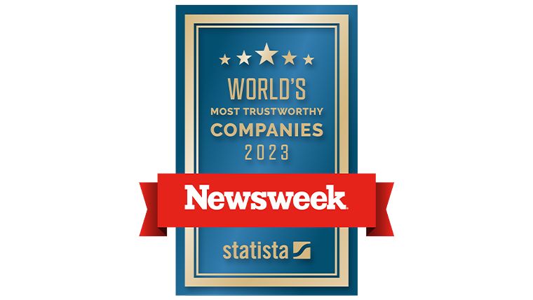 Newsweek Most Trustworthy Companies badge