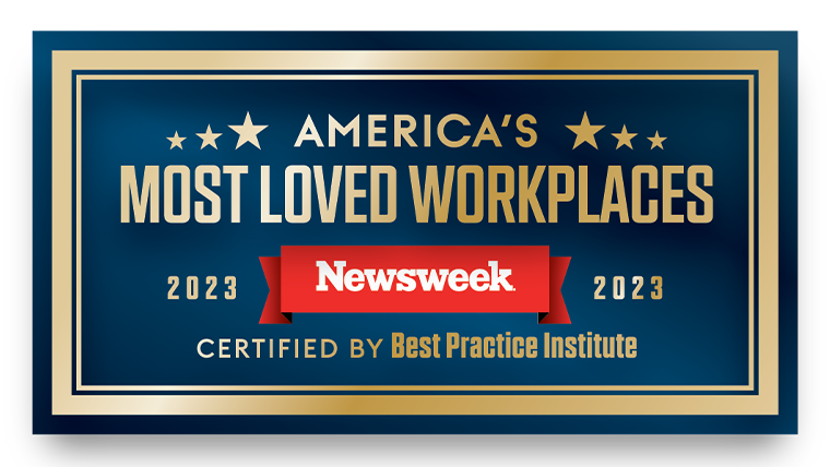 Newsweek Most Loved Companies Badge